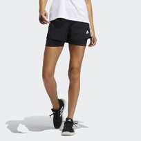 Шорты женские Adidas PACER 3-STRIPES WOVEN TWO-IN-ONE
