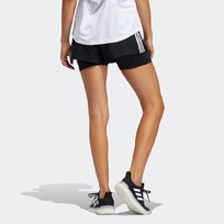 Шорты женские Adidas PACER 3-STRIPES WOVEN TWO-IN-ONE