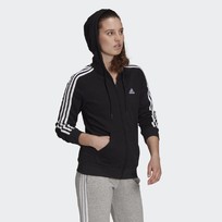 Толстовка флисовая женская Adidas ESSENTIALS 3-STRIPES