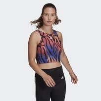 Топ женский Adidas AEROREADY Designed to Move Tiger-Print