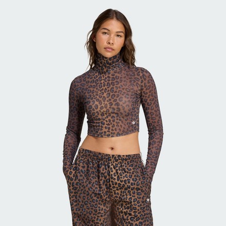 Лонгслив женский Adidas Leopard