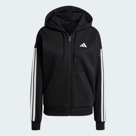 Толстовка Essentials 3-Stripes Full-Zip Fleece