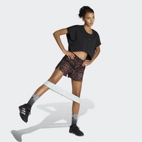 Workout Essentials Leopard Woven Shorts