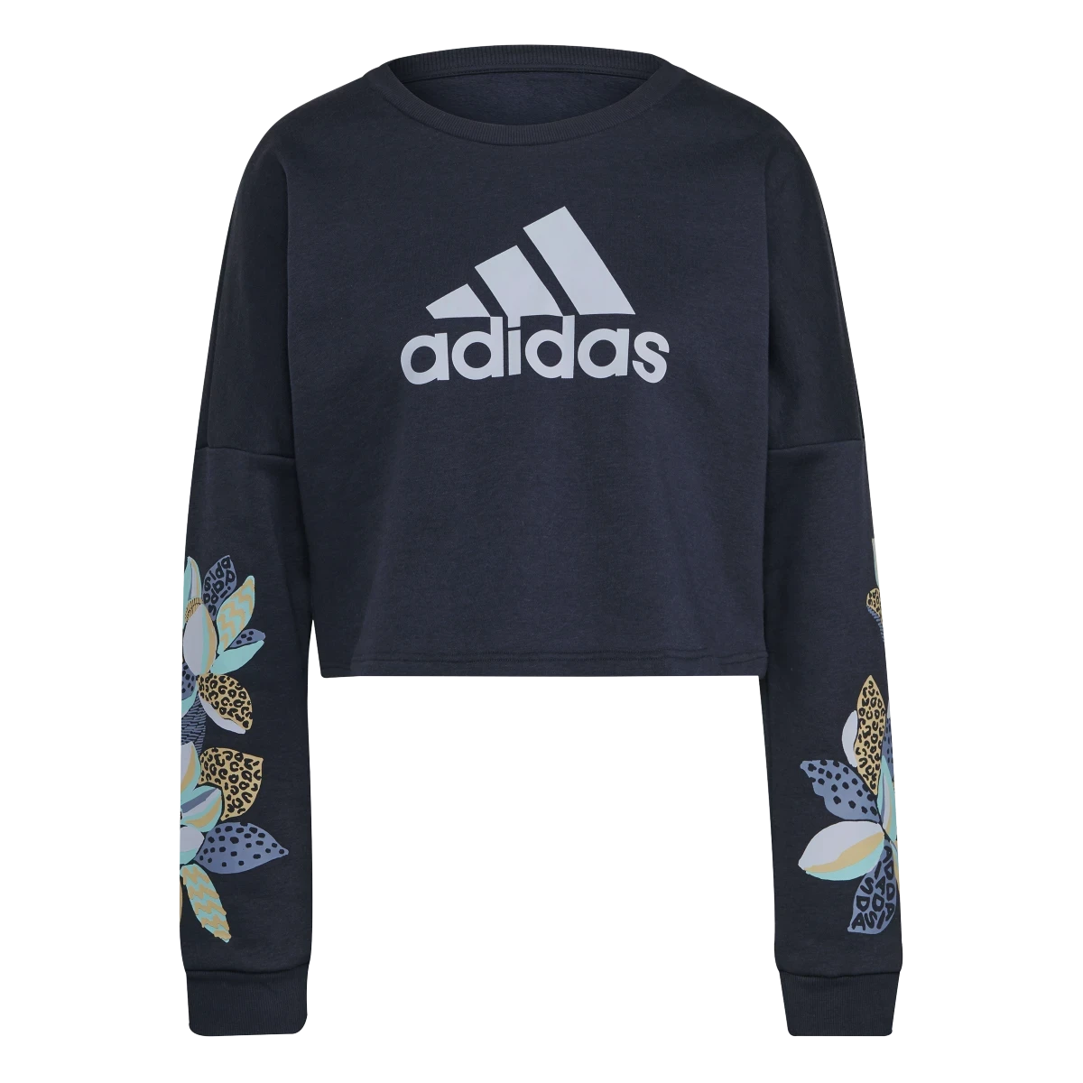 Укороченный джемпер adidas x FARM Rio Print